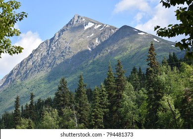 Alaska Mountain Near Kenai River, Soldotna Alaska