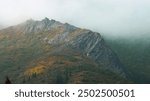 Alaskan Mountains, Healy, Alaska. The Alaskan Mountain Range.