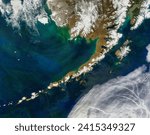 Alaskan Peninsula and Aleutian Islands. Alaskan Peninsula and Aleutian Islands. Elements of this image furnished by NASA.