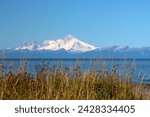 Alaska-View of the Cook Inlet-in the background of Mount Iliamna