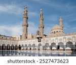 The Al-Azhar Mosque in Cairo, Egypt.