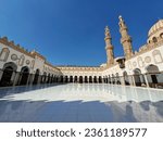 Al-Azhar mosque in the center of islamic cairo