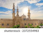 Al-Azhar Mosque, famous islamic landmark of Cairo, Egypt