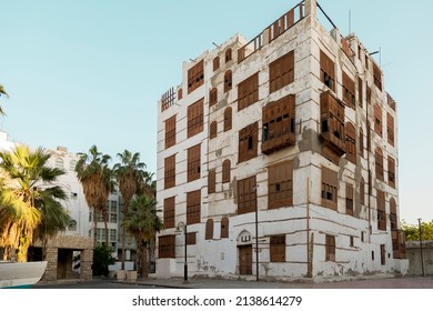Al-Balad Historical area of Jeddah, the Gate to Makkah UNESCO world heritage site Saudi Arabia - Shutterstock ID 2138614279