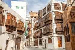 Al-Balad Old Town With Traditional Muslim Houses With Wooden Windows And Balconies, Jeddah, Saudi Arabia8