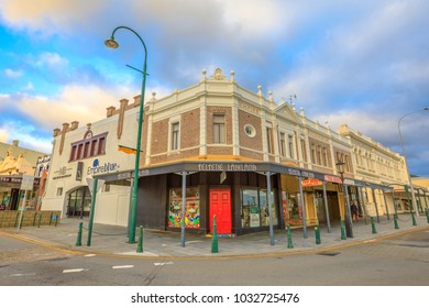 Albany, Australia - Dec 28, 2017: Empire Buildings With Mark Blyth Fine Jewellery Store And Butterscotch Corner Of York Street And Stirling Terrace In Albany, Western Australia, Is Built In 1912.