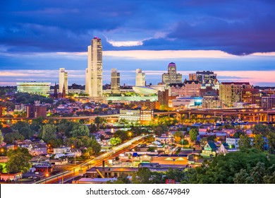 Albany, New York, USA city skyline at twilight. - Shutterstock ID 686749849
