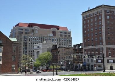 ALBANY, NY - MAY 11: Streets Of Albany In New York, As Seen On May 11, 2014. Albany Is The Capital Of The U.S. State Of New York And The Seat Of Albany County.