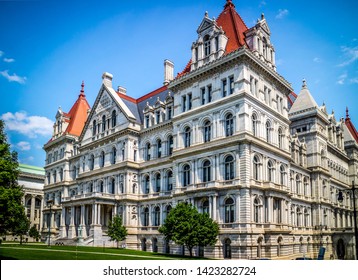 Albany, NY, USA - July 28, 2018: The New York House State Capitol