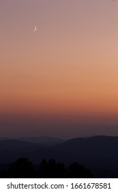 Albemarle County, Virginia Dusk Mountains