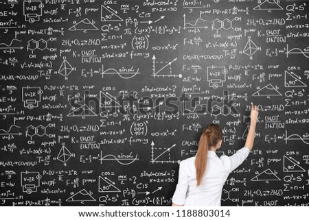 Albert einstein algebra background blackboard board business