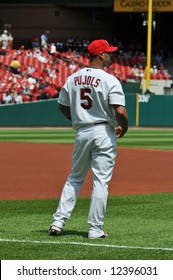 Albert Pujols At Busch Stadium In Saint Louis