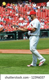 Albert Pujols At Busch Stadium In Saint Louis