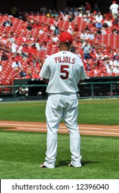 Albert Pujols At Busch Stadium In Saint Louis