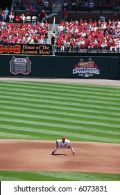 Albert Pujols Playing Defense At Busch Stadium