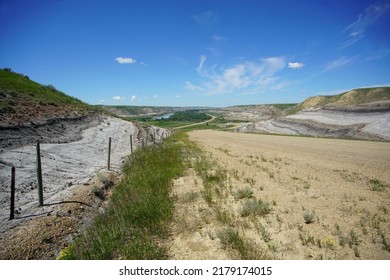 Alberta Badlands Near Drumheller In Summer