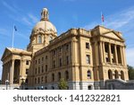 Alberta Legislature Building in Edmonton, Canada. It is the meeting place of the Executive Council and the Legislative Assembly