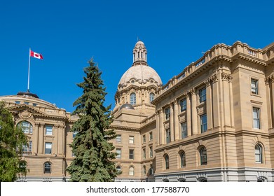 The Alberta Legislature Building In Edmonton Alberta Canada.