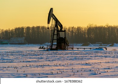 An Alberta Oil Field Sunset