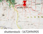 Alberta state on the map