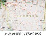 Alberta state on the map