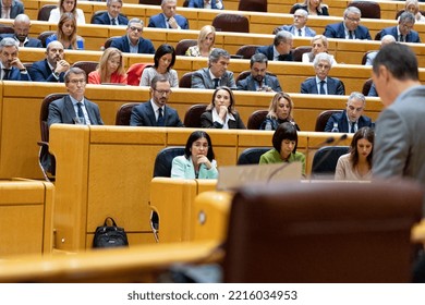 Alberto Nuñez Feijoo. President Of The Popular Party Of Spain In The Senate Of Madrid. MADRID, SPAIN - OCTOBER 18, 2022.