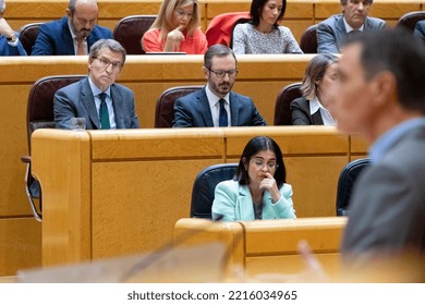 Alberto Nuñez Feijoo. President Of The Popular Party Of Spain In The Senate Of Madrid. MADRID, SPAIN - OCTOBER 18, 2022.