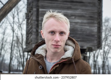 Albino Guy Portrait