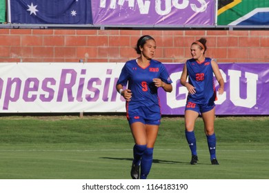 Albion Hurricanes Midfielder For The Houston Baptist University Huskies At GCU Stadium In Phoenix Arizona USA August 24,2018.