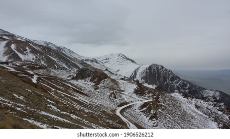 Alborz Mountain Range Covering Snow