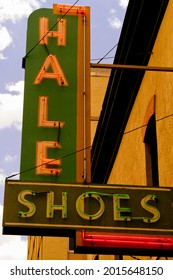 Albuquerque, New Mexico. Hals Shoe Repair. Old School Shoe Shine Place. No Longer Open. Route 66.