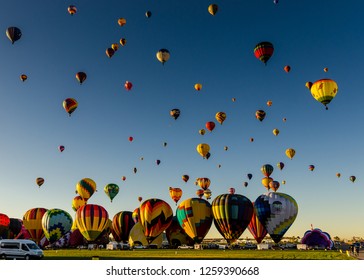 Albuquerque New Mexico USA, 10/10/2017 Albuquergue Balloon Festival Mass Ascension