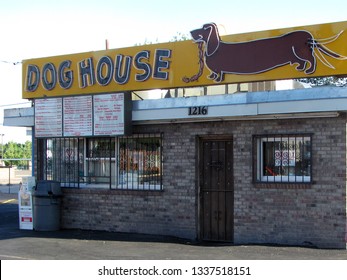 ALBUQUERQUE, NEW MEXICO, USA - May 22, 2014:  The Dog House Drive In restaurant. Familiar from TV series Breaking Bad and Better Call Saul.