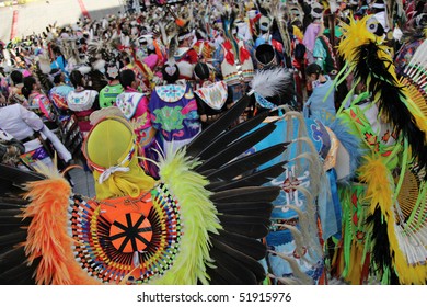 ALBUQUERQUE, NEW MEXICO-APRIL 24:  The Gathering Of Nations Is The Largest Indian Pow Wow In North America  And It Was Held At The University Of New Mexico On April 24, 2010 In Albuquerque .