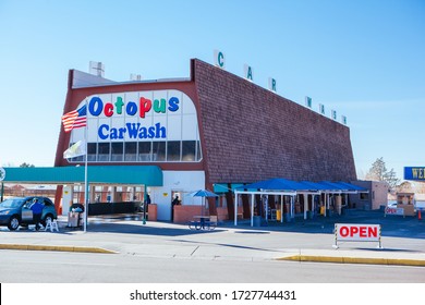 Alburqueque, USA - January 31 2013: Octopus Car Wash, made famous by the popular TV show Breaking Bad on a sunny winter's day.