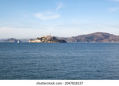 The alcatraz island is famous in sanfrancisco,California,USA.