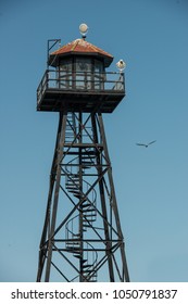 Alcatraz Prison Watch Tower In San Francisco