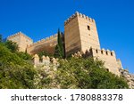 Alcazaba of Almeria, Spain. Ancient Arab fortress. Moorish Alcazaba in Almeria, Andalusia, Spain.