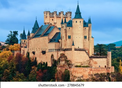 Alcazar Castle In Segovia, Spain