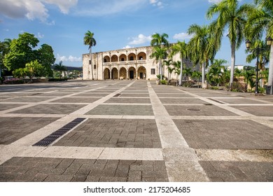 Alcazar de Colon, Diego Columbus residence situated in Spanish Square. Colonial Zone of the city, declared. Santo Domingo, Dominican Republic.