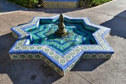 Alcazar Gardens à Balboa Park, San Diego, Californie États-Unis En Journée.