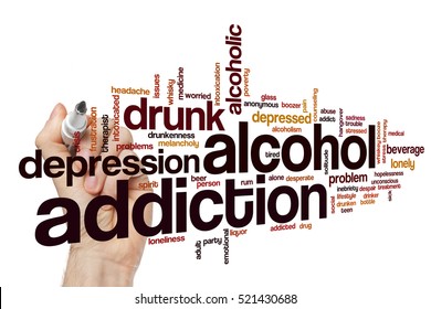 Alcohol Addiction Word Cloud