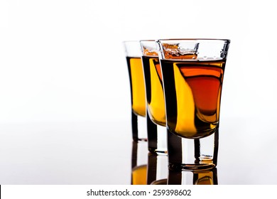 Alcohol In Shot Glasses