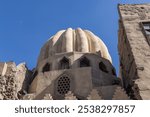 Al-Darb Al-Ahmar, Old Cairo, Cairo, Egypt. Dome on the Prince Taz Palace in Old Cairo.