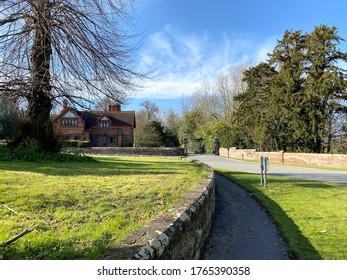 Aldford, Chester, Country Road During The Winter