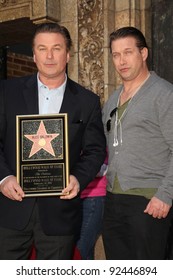 Alec Baldwin, Stephen Baldwin At Alec Baldwin's Star On The Hollywood Walk Of Fame Ceremony, Hollywood, CA. 02-14-11