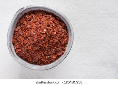 Aleppo Pepper Flakes In A Bowl