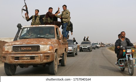 Aleppo, Syria 12 Mar 2016
Military convoys of the Syrian opposition forces head to fight ISIS