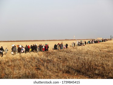 Aleppo, Syria 13 March 2017
Mass Exodus Of Civilians After An ISIS Attack