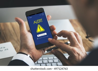 Alert Caution Risk Danger Attention Concept - Shutterstock ID 497124763